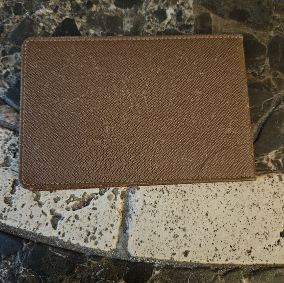 Louis Vuitton Brown Taiga Leather Card Holder ID Wallet case - Picture 2 of 10